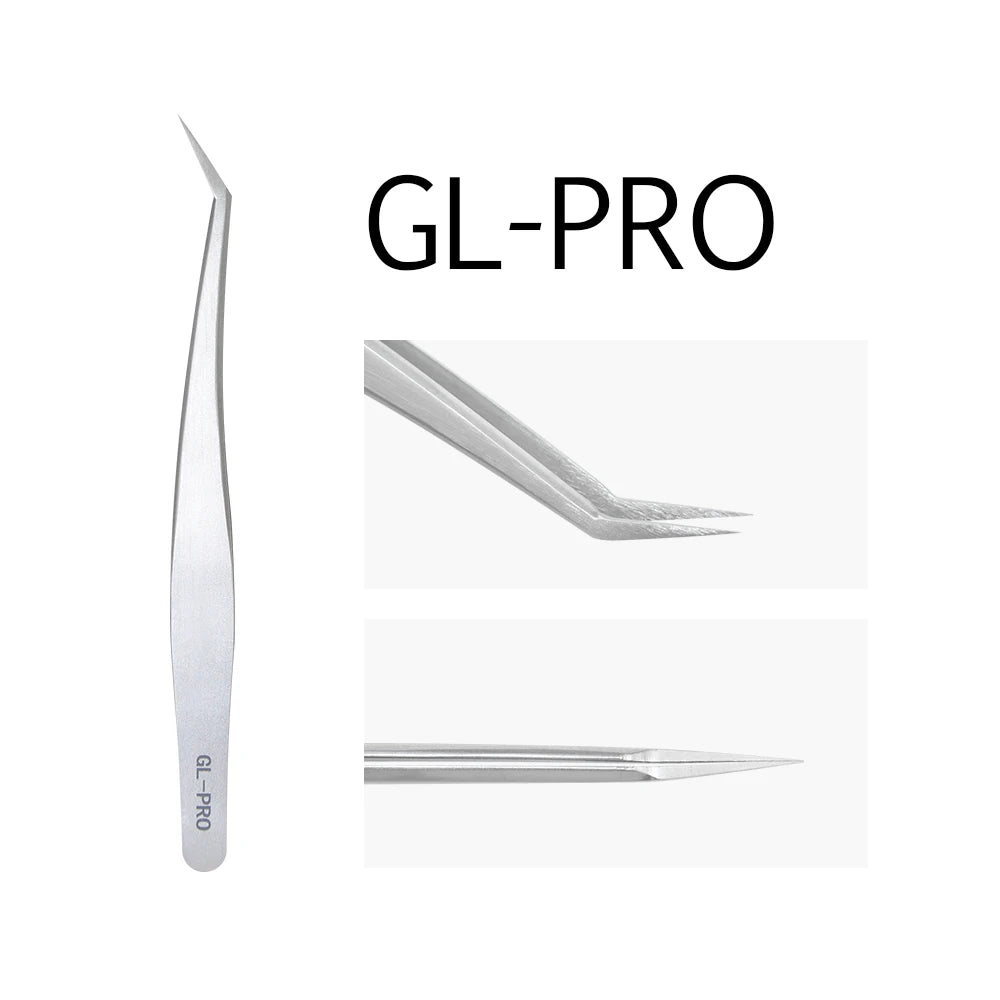 GLAMLASH ESD ST SA Series Anti-static Eyelash Extension Tweezer Curved Lash Tweezer Straight Tip Tweezer Makeup Tool