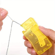 Plastic Hand-Sewing Needle Threader — Yellow, 1 Piece
