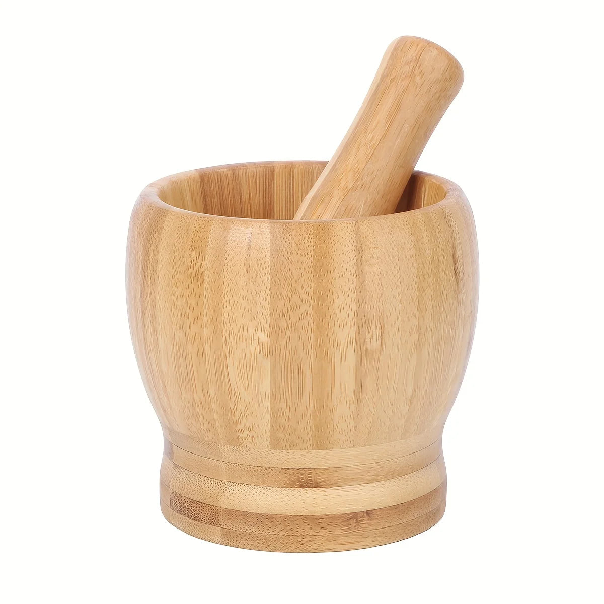 Leeseph Bamboo Mortar and Pestle Set