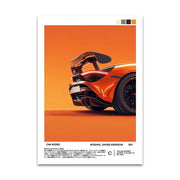 Supercar Canvas Wall Art Print Poster Car Magazine Decor Mural Modern Home Decor Car Lover Gift Unframed