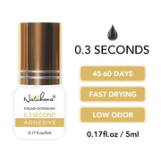 NATUHANA False Eyelash Glue Waterproof Eye Lash Cosmetic Tools False Eyelashes Adhesive Clear-white Dark-Black Makeup Tools