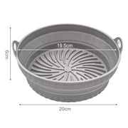 Foldable Air Fryer Silicone Liners Reusable Silicone Air Fryer Basket Food Safe Non Stick Air-Fryer Bakewa Kitchen Accessorie