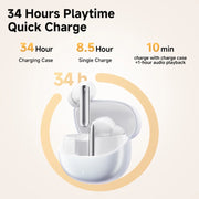 QCY MeloBuds Pro ANC Wireless Earphones Bluetooth 5.3 Hi-Res Audio with LDAC Earbuds 46dB Active Noise Cancellation Headphones