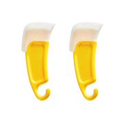 Silicone-Head Pan Cleaning Scraper — Yellow, 1, 2 or 3 Pieces