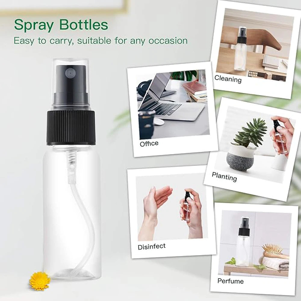 Plastic Refillable Spray Bottles — 30 mL, Selected 5- or 10-Piece Pack