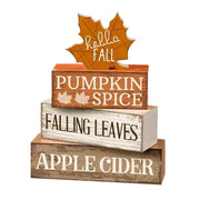 Fall Tiered Tray Decor Fall Table Centerpiece Decorations Wooden Maple Autumn Harvest Party Favors for Table Centerpiece