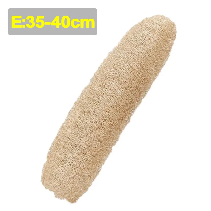 Natural Loofah Luffa Sponge Biodegradable Strong Cleaning Sponge Long Non-stick Dishwashing Artifact Pot Brush Dish Towels