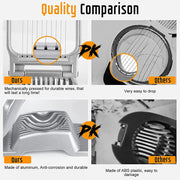 LMETJMA Stainless Steel Egg Slicer