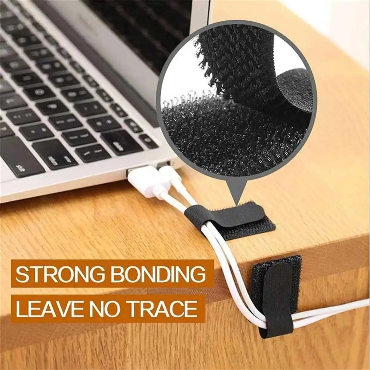 Reusable Nylon Cable-Organizing Straps — 5, 10 or 20 Pieces
