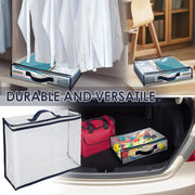 6/12Pcs Bed Sheet Storage Bags PVC Waterproof Clothes Blankets Packing Box Waterproof Dustproof Clear Zippered Pillow Bedding