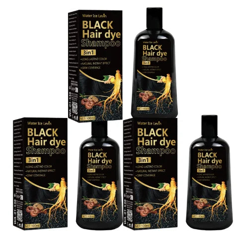 3-in-1 Black Hair Color Shampoo
