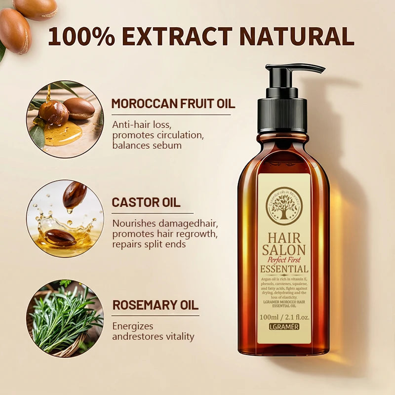 Castor Oil Hair Repair Hair Mask Treatment Hairs Conditioner Hair Essential Oil Nourishing for Dry Damaged Hair Strengthens Care