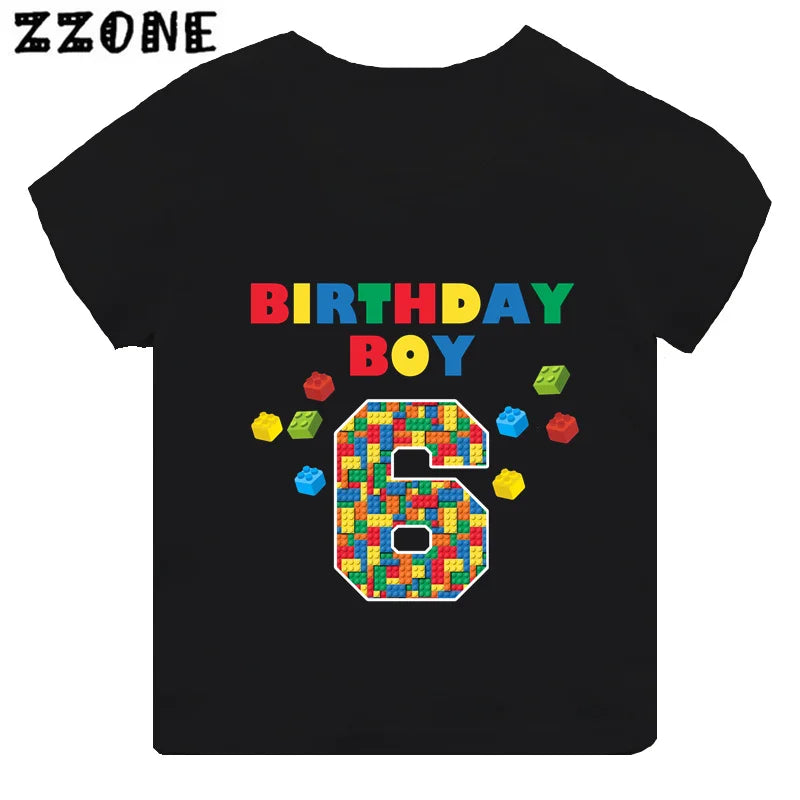 Building Blocks Print Kids T-Shirt