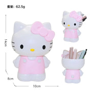 Cute Cartoon Desk Organizer Kawaii Cat Print Pencil Holder Pen Stand Office Storage Container For Women Teens Girls Gift daily