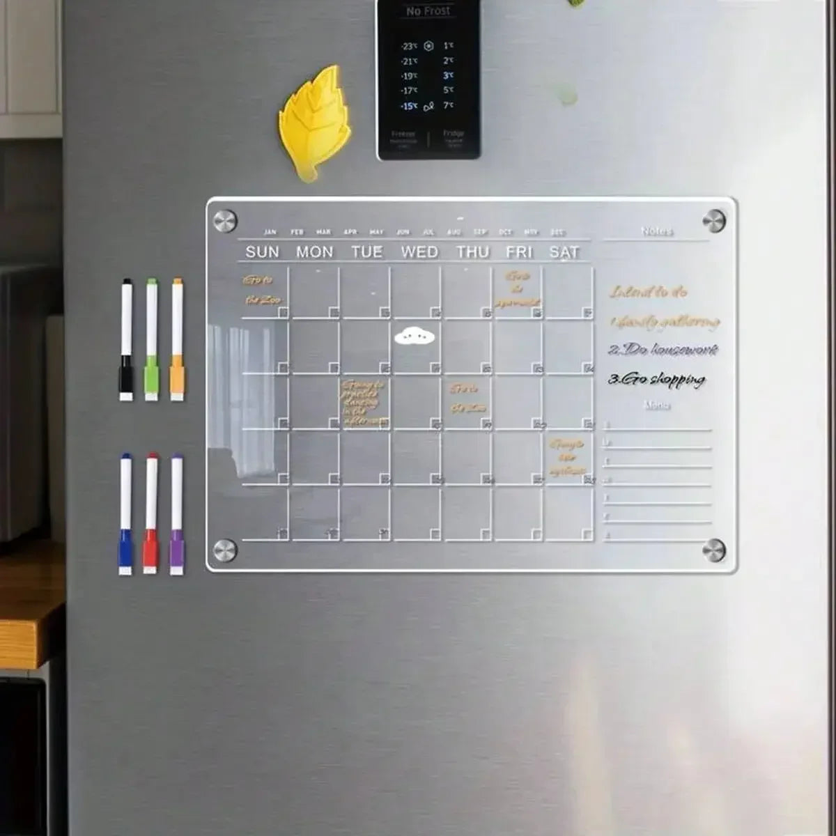 Reusable Magnetic Monthly Planner Board