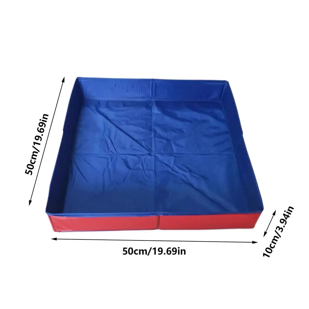 Dog Paddling Pool 50x50x10cm PVC Folding small pet bathtub Summer Cool Cleaning Basin for Puppy Cats Ducks Parrots Pet Supplies