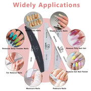 Abrasive Nail File Set — 5 Pieces, Selected Shape and Grit
