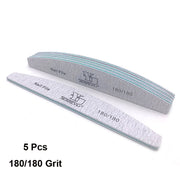 Abrasive Nail File Set — 5 Pieces, Selected Shape and Grit