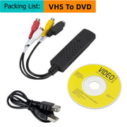 USB2.0 Audio Video Capture Card TV Tuner VHS To DVD Video Capture Converter Analog For Win7/8/XP/Vista with USB Cable PC Adapter