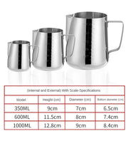 Stainless Steel Milk Frothing Pitcher