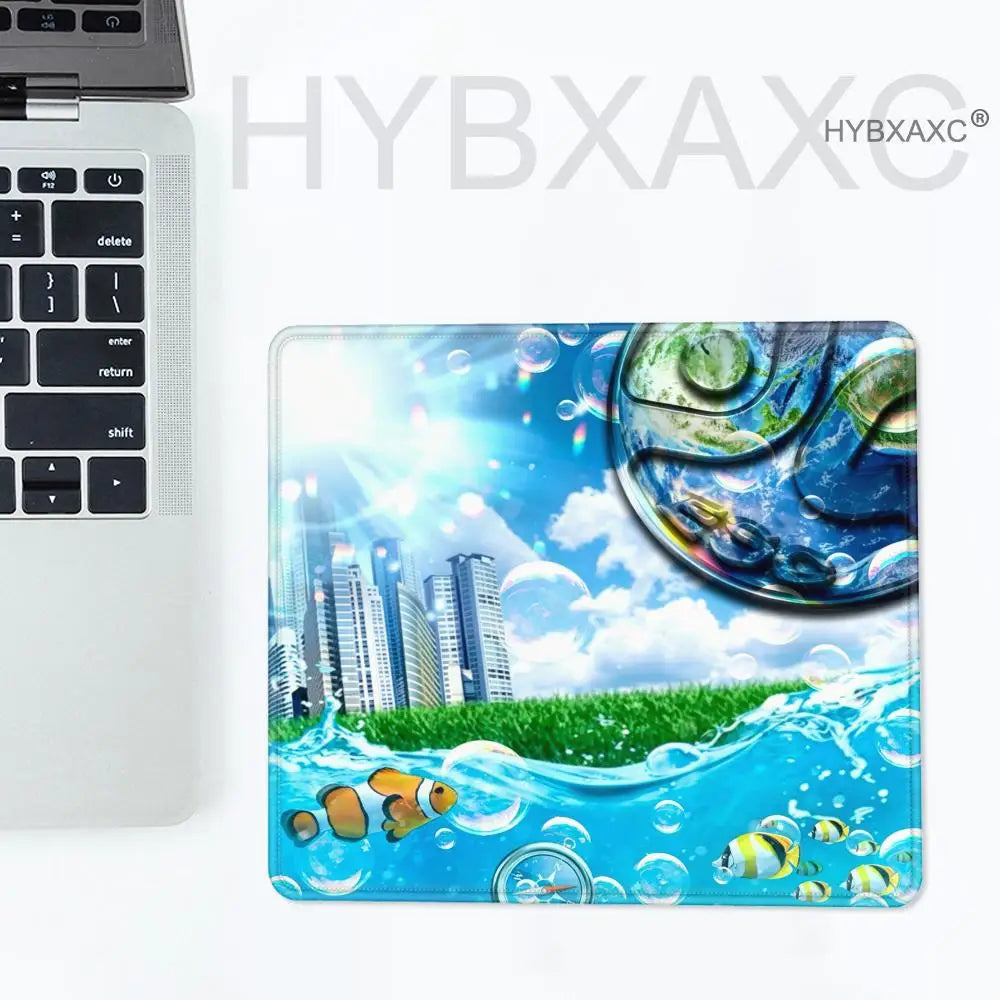 1pc Cute-Frutiger Aero Arts Small XS Mouse Pad Keyboard Pad Laptop Cushion Non-slip Table Mat Desk Pad For Home Office HYBXAXC