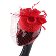 Women's Fascinator Hat Imitation Sinamay Feather Tea Party Pillbox Flower Derby Millinery Church Cocktail Headwear New Design