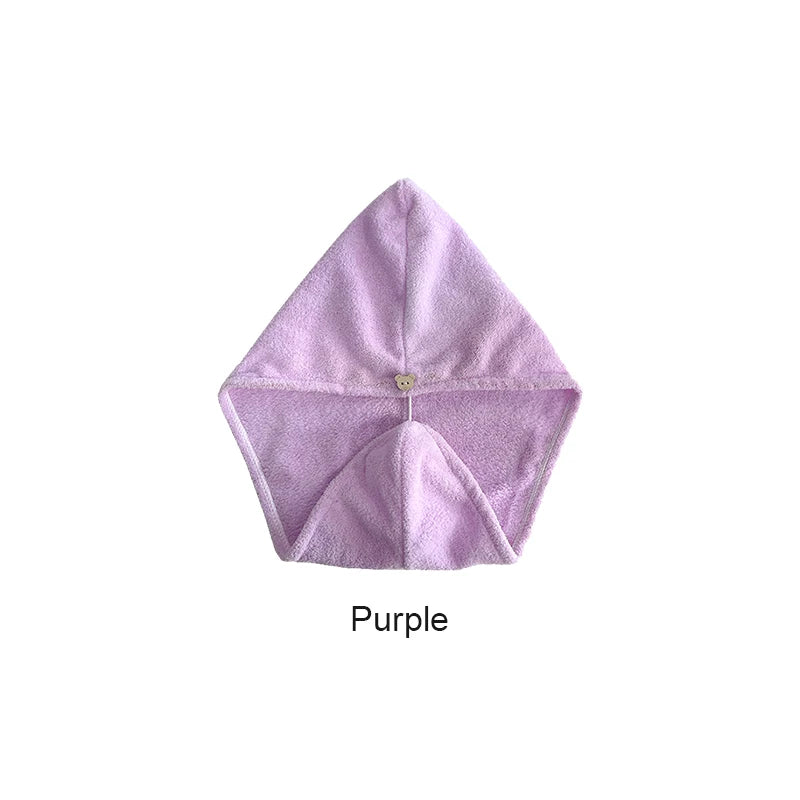 Polyester Microfiber Hair Towel Wrap — 1 Piece