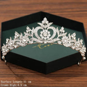Silver Color Crown and Tiara Wedding Hair Accessories For Women  Crown For Bridal Crystal Rhinestone Diadema Tiaras Bride Crown