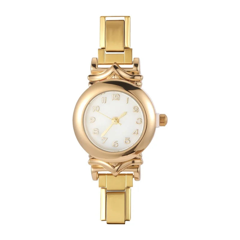 New Vintage Men Women's High Quality Oval Shape Stainless Steel Watch Bracelet Fit 9mm DIY Italian Charm Bangle Jewelry Gifts
