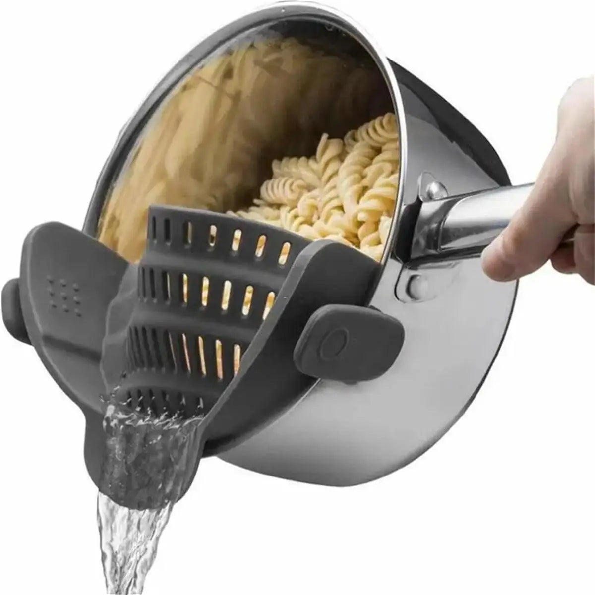 Flexible Clip-On Pot Strainer — 23 × 12.5 × 6.7 cm, 1 Piece