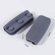 Silicone Pot-Handle Covers — Gray or Gray-Blue, 1 Pair