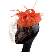 Women's Fascinator Hat Imitation Sinamay Feather Tea Party Pillbox Flower Derby Millinery Church Cocktail Headwear New Design