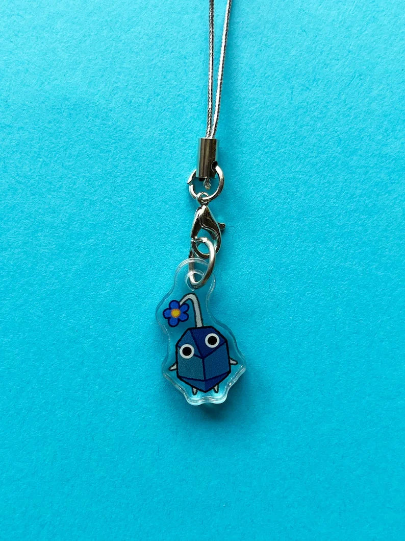 Tiny Pikmin Phone Charm Keychains  Funny Cute 1in Acrylic Keychains Phone Charm  Double Sided