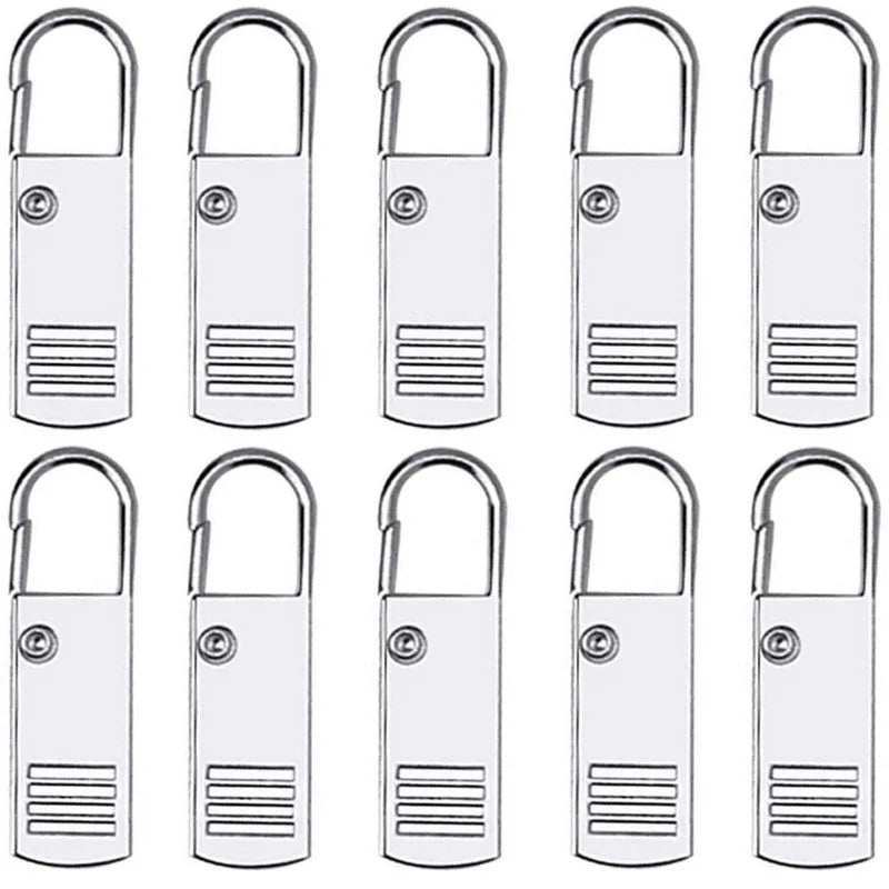 Replacement Zipper Pull Tabs — Selected Style, 5- or 10-Piece Pack