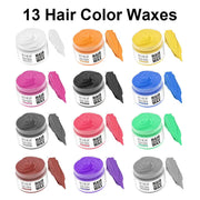 Silver White Temporary Hair Color Wax Pomade Disposable Hair Coloring Mud Natural Washable Hair Styling Clay for Men Girls Women