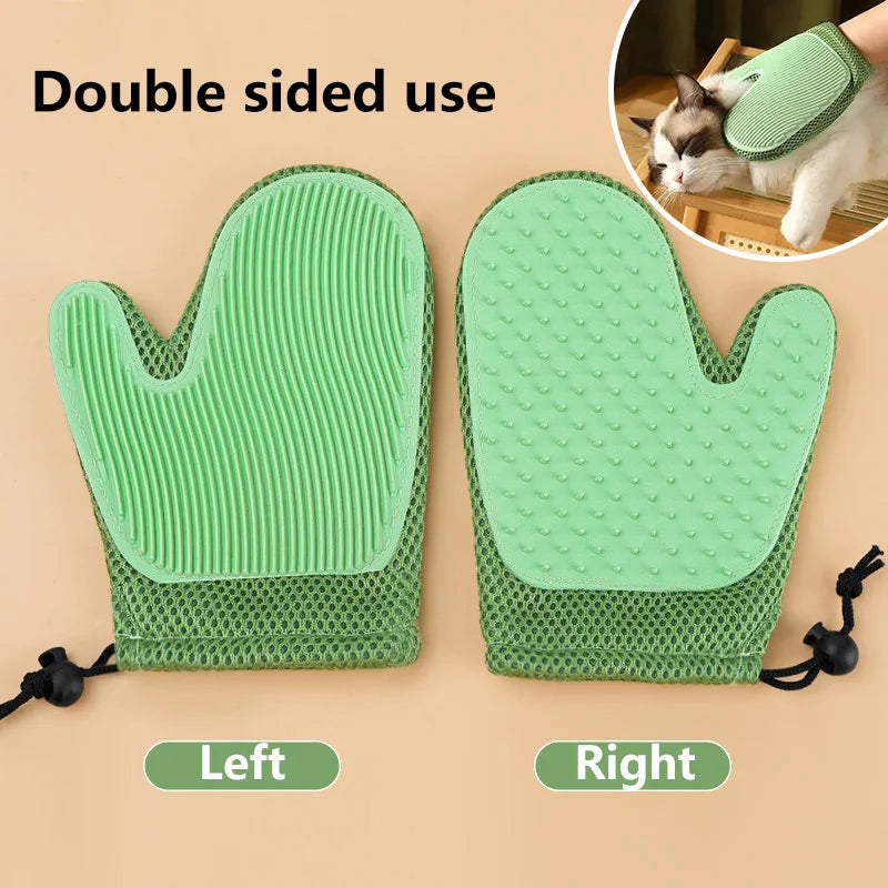 Double-Sided Pet Grooming and Fur-Removal Glove — 1 Piece