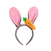 Kids Bunny Costume Accessories Set Bunny Ears Headband Police Badge Tie For Children Halloween Cosplay Carnival Party Dress Up