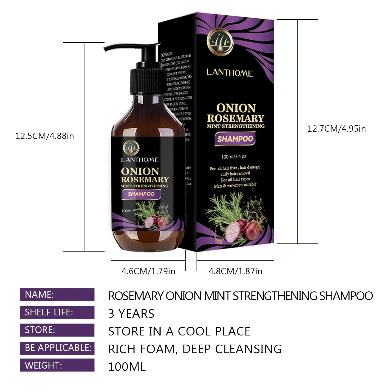 Rosemary Onion Strengthening Shampoo