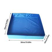 Dog Paddling Pool 50x50x10cm PVC Folding small pet bathtub Summer Cool Cleaning Basin for Puppy Cats Ducks Parrots Pet Supplies