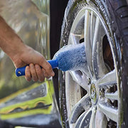 Blue Microfiber Car Wheel Cleaning Brush — 1 Piece