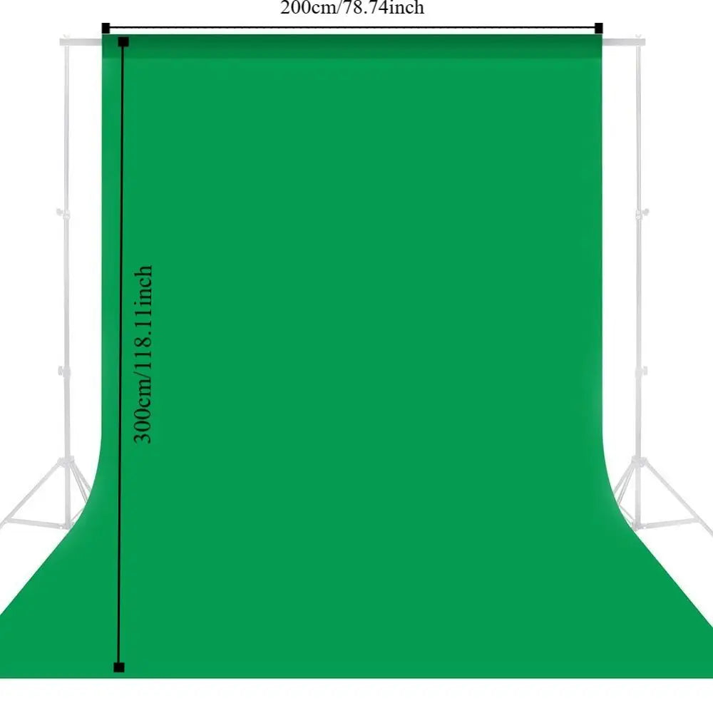 Video Shooting Green White Black Smooth Backdrop Cloth Chromakey Photography Background Screen