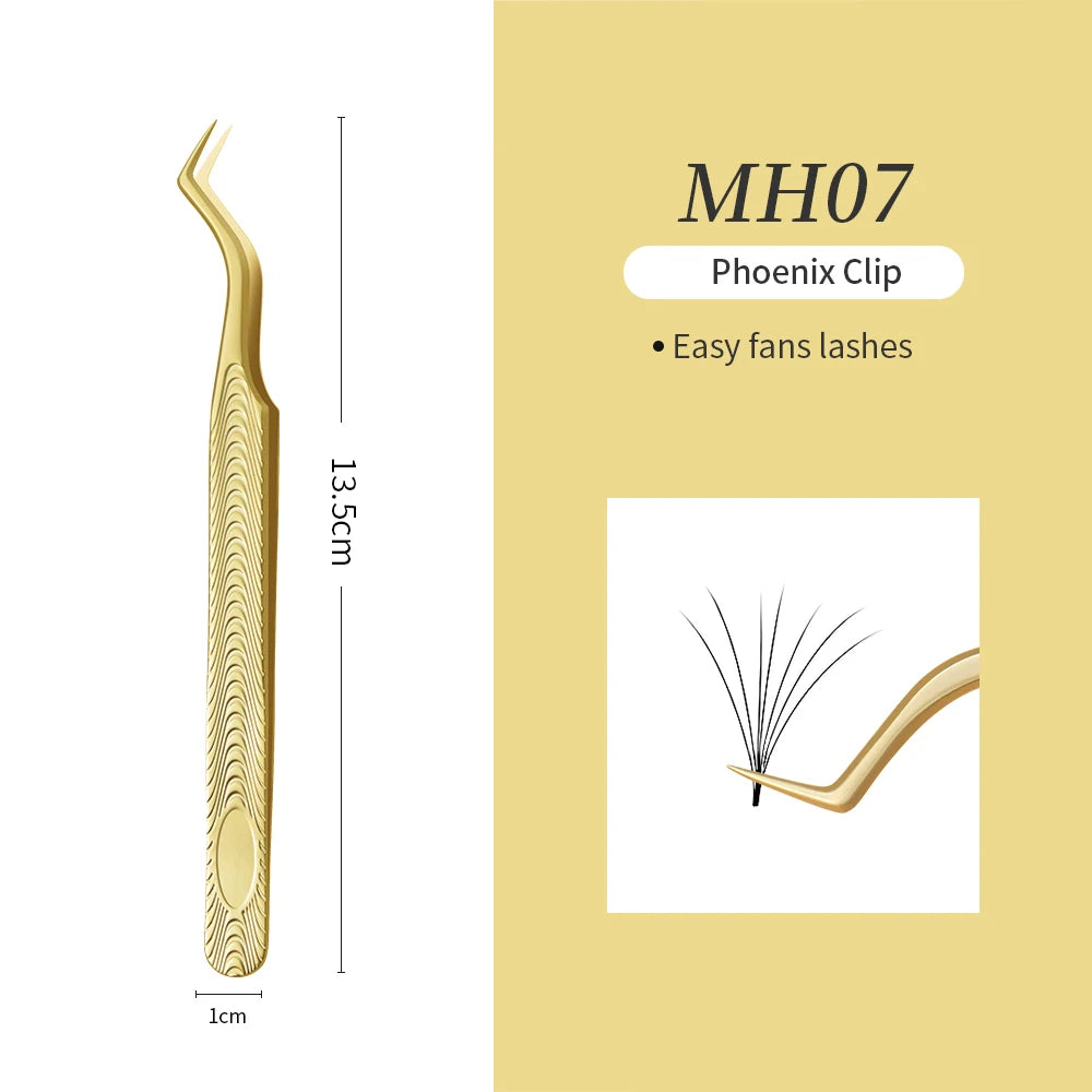 GLAMLASH ESD ST SA Series Anti-static Eyelash Extension Tweezer Curved Lash Tweezer Straight Tip Tweezer Makeup Tool