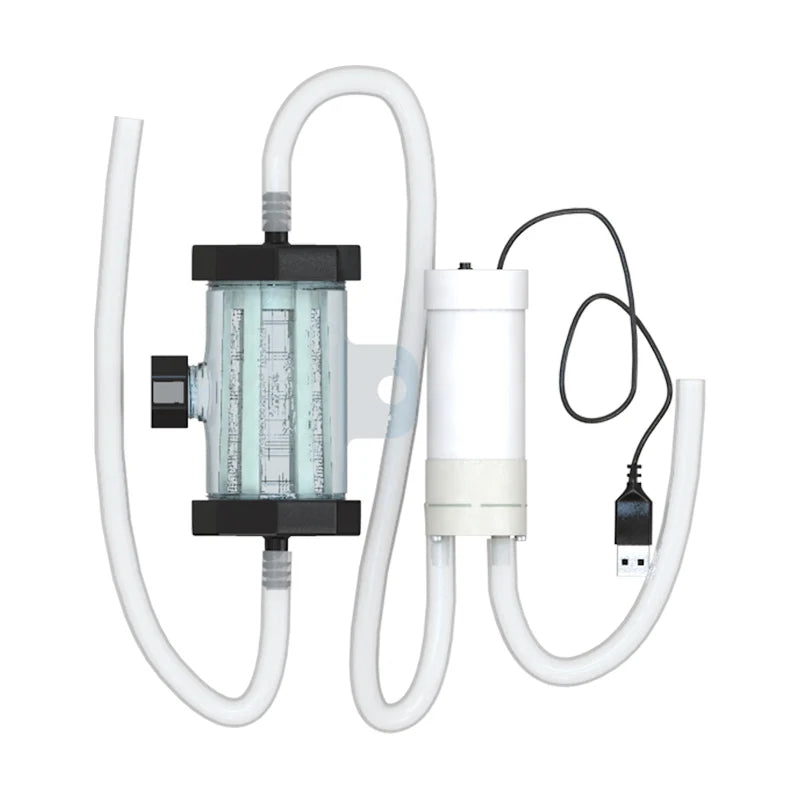 Electric Aquarium Cleaner, 5V Fish Tank Gravel Vacuum Sand Washer & Water Changer Pump, Multi-Function Siphon for Fish Waste