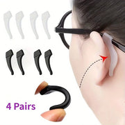 Silicone Eyeglass Ear Hooks — 8 Pieces, Selected Pack