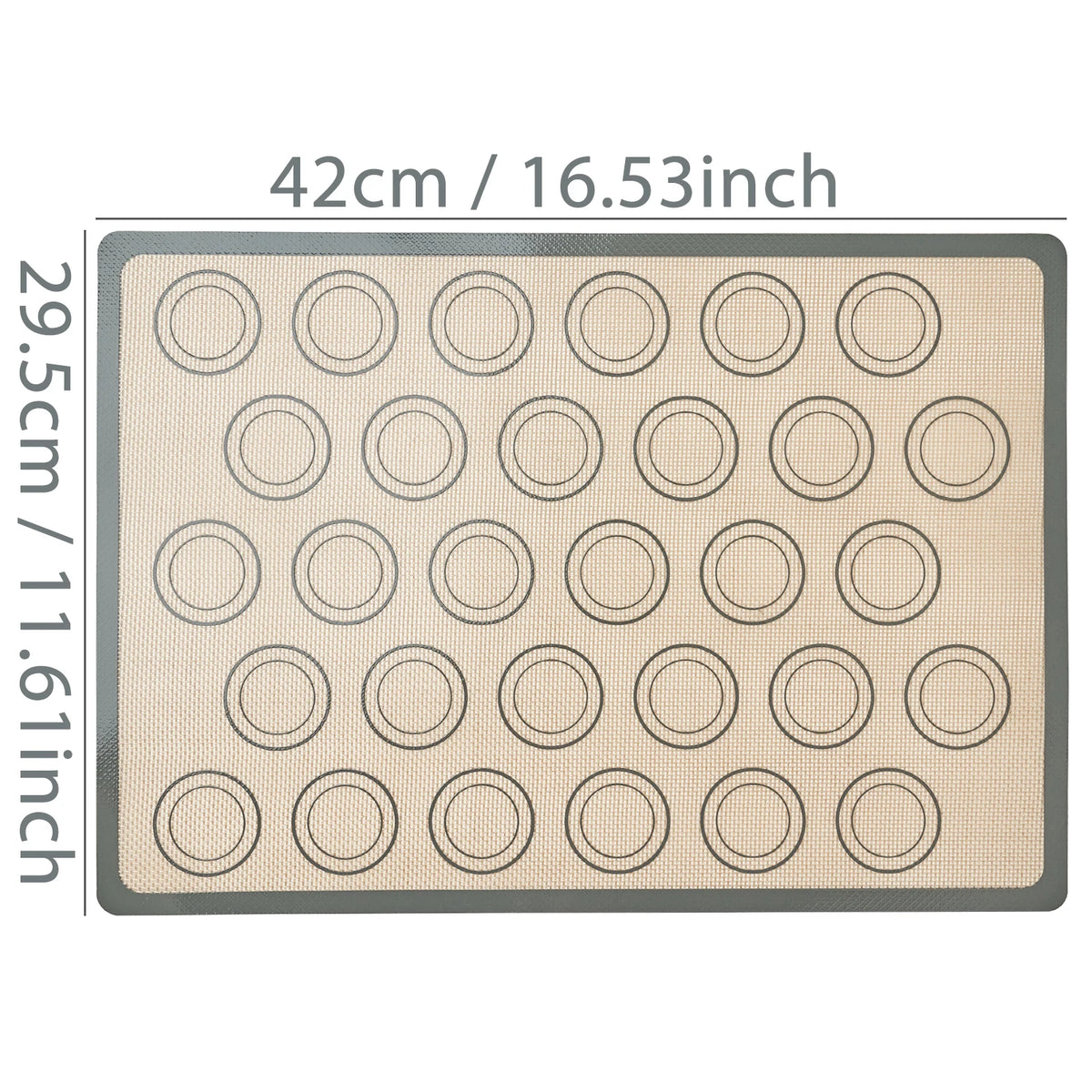 Silicone Pastry Preparation Mat — 1 Piece, Selected Size