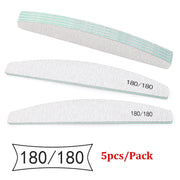 Abrasive Nail File Set — 5 Pieces, Selected Shape and Grit