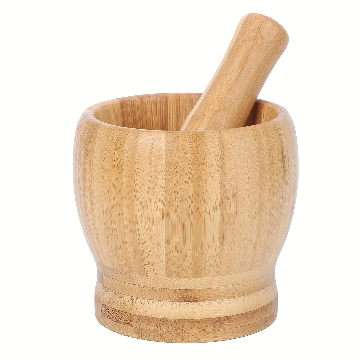 Leeseph Bamboo Mortar and Pestle Set