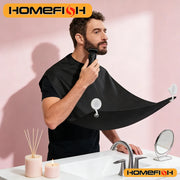 Black Beard-Trimming Bib and Grooming Cape — 1 Piece