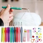 Aluminum Crochet Hook Set with TPR Handles — Selected Set