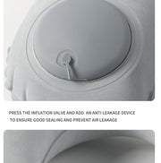 Inflatable Velvet Travel Neck Pillow